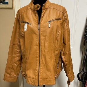 Faux leather jacket by Kohl’s.